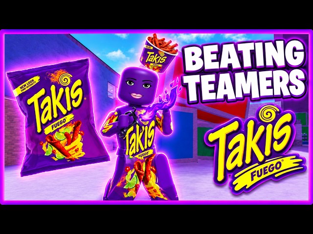 BEATING TEAMERS in MM2 as TAKIS! 🔥 🍿 (Murder Mystery 2)