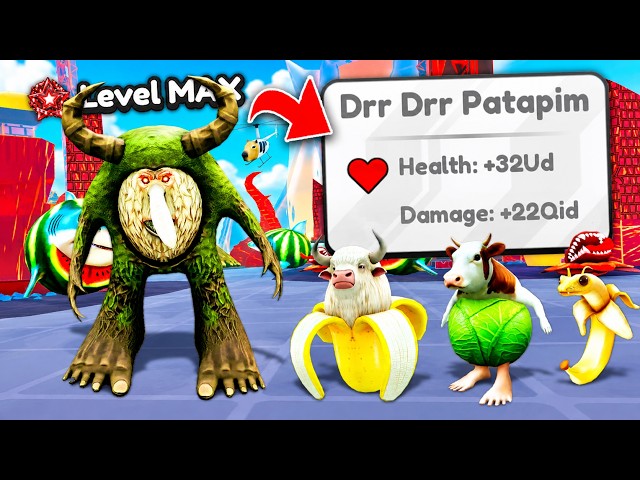 Unlocking MAX LEVEL Drr Drr Patapim in Brainrot Evolution! (Roblox)