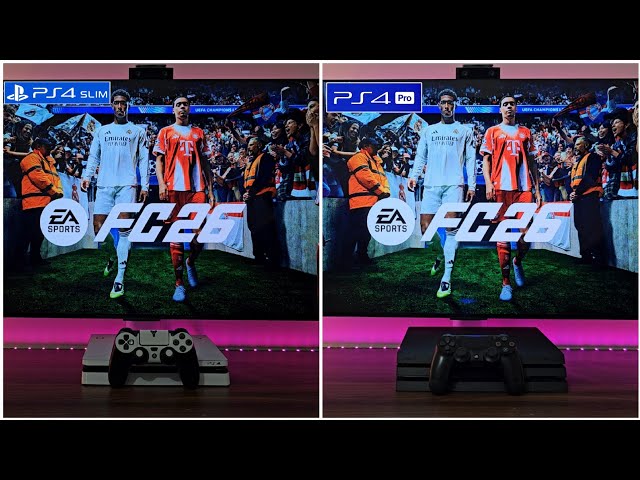 EA FC26 (PS4 Slim Vs PS4 PRO)