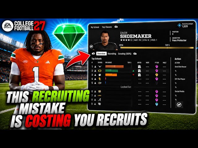 This Recruiting Mistake Is Costing You Recruits in CFB 27 Dynasty