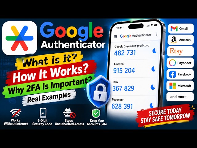 What Is Google Authenticator? 🔐 How It Works & Why 2FA Is Important | Real Examples !!