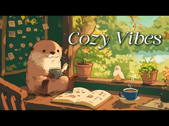 Waffle’s Forest Book Nook 📚 Soft Lofi to Escape With#lofihiphop #chillmusic #coffeemusic #studymusic