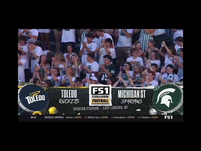 NCAA Football on FS1 intro Toledo at Michigan State 