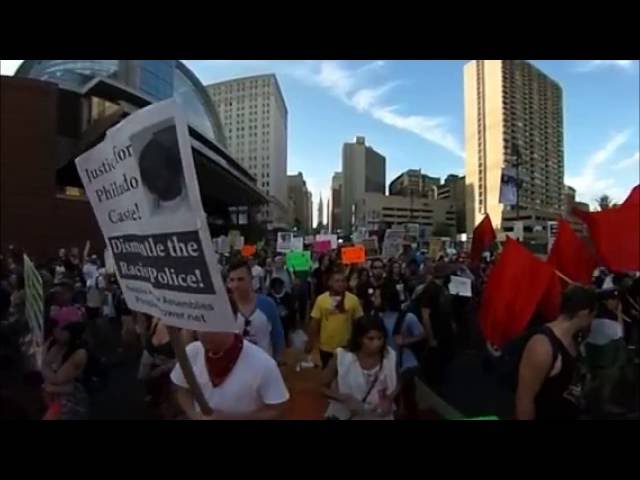 360 video of a Black Lives Matter protest