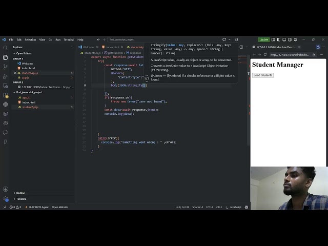 doing small javascript project