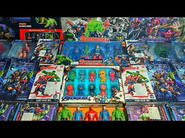 AVENGERS TOYS/Action Figures/Unboxing/Cheap Price/Thanos,Spiderman,Batman,Ironman,Hulk/Toys.#eps 585