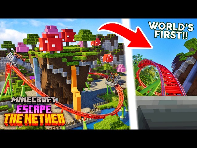 NEW World's First Minecraft Roller Coaster: Sneak Peek!