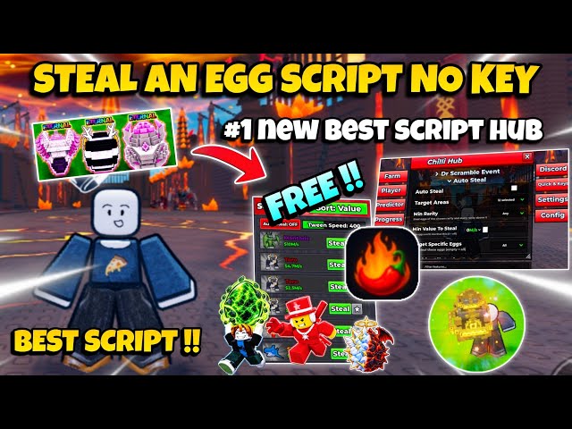 New Steal An Egg Script No Key - Auto Farm, Instant Steal Egg, God Mode, Egg Prediction & More! 🔥