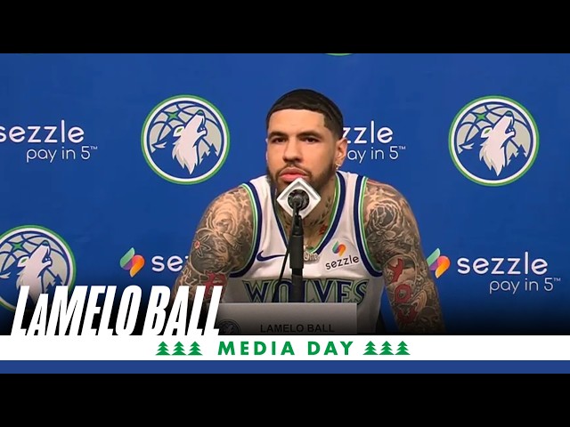 LaMelo Ball Timberwolves Media Day 2026