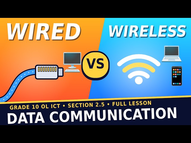 Data Communication Explained | Wired, Wireless, Networks & Topologies | Grade 10 OL ICT (English)