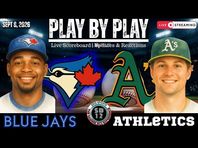 🧢 LIVE:  Toronto Blue Jays vs Athletics MLB | Play by Play & Reactions!