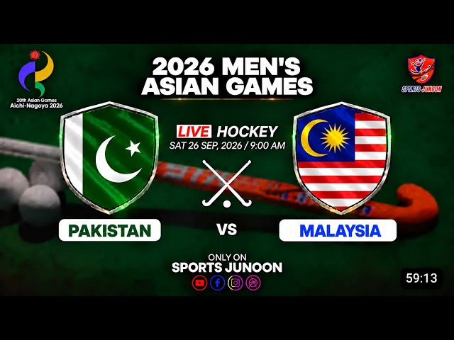 Pakistan vs Malaysia LIVE Commentary | Asian Games 2026 Hockey | Urdu & Punjabi