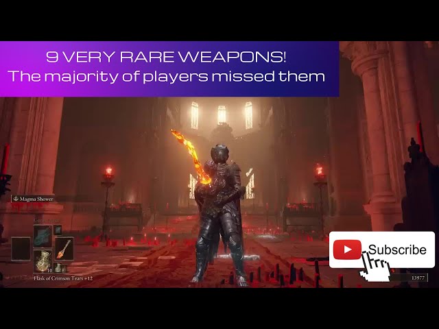9 VERY RARE WEAPONS! The majority of players missed them #eldenring