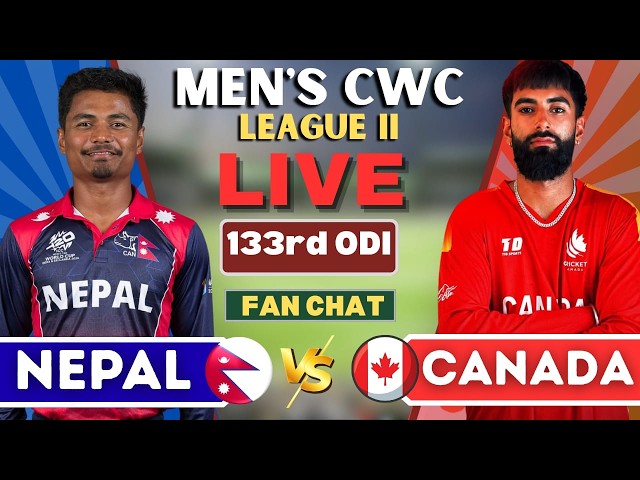 🔴NEPAL vs CANADA LIVE | ICC CWC League 2 ODI 2026 | Live Score & Commentary 2nd ing | Sportsinfonpl