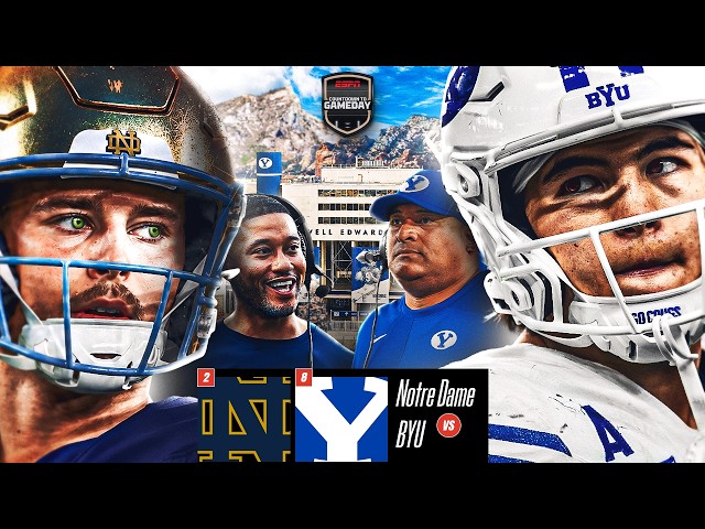 LIVE from GameDay: Can BYU Take Down Notre Dame?! Week 7 CFB Preview | Countdown to GameDay