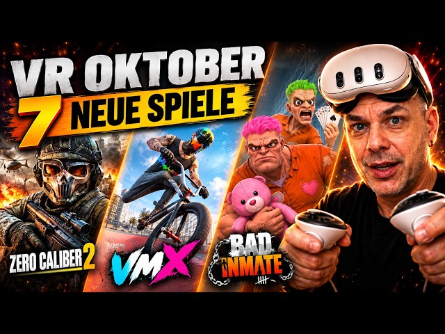 7 neue VR-Spiele im Oktober 👀 Diese VR-Releases solltet ihr kennen! | Quest, PS VR2 & PC VR