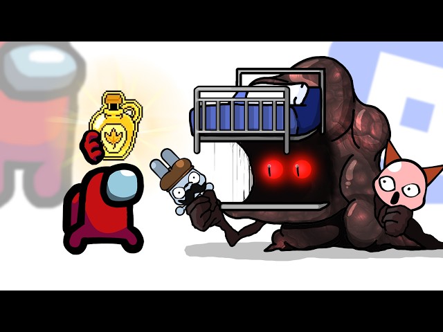 Mini Crewmate Kills Creepy ANIMAL HOSPITAL Characters | Among Us