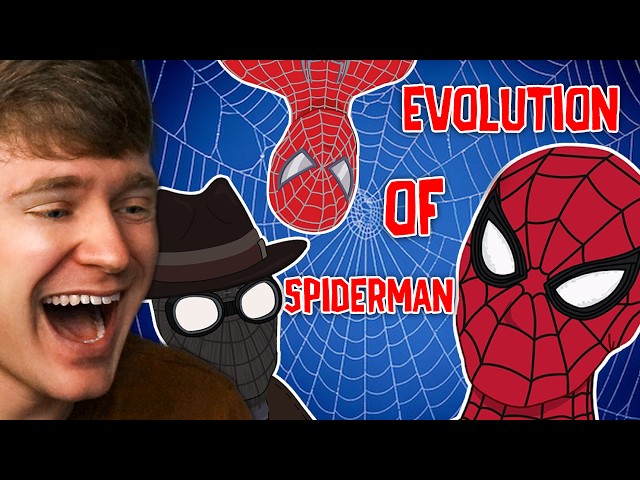 Reacting to the EVOLUTION of SPIDERMAN!
