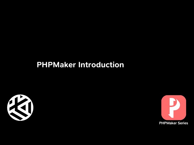 PHPMaker Introduction