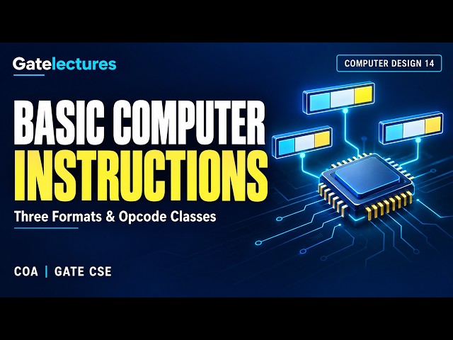 Basic Computer Instructions: Three Formats & Opcode Classes | Alternate Revision | COA 206