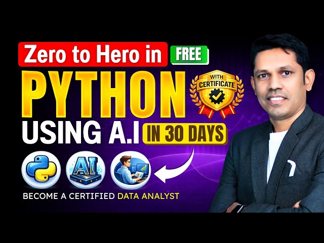 Python for Beginners 2026 🚀 | AI Powered | Zero to Advanced | FREE