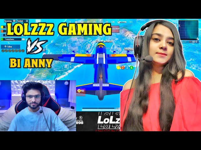 LoLzZz vs Anny LoLzZz Gaming vs Bi Anny Bgmi Video i Rush AJ