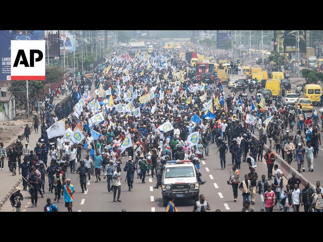Congo police fire tear gas to break up protests against constitutional changes