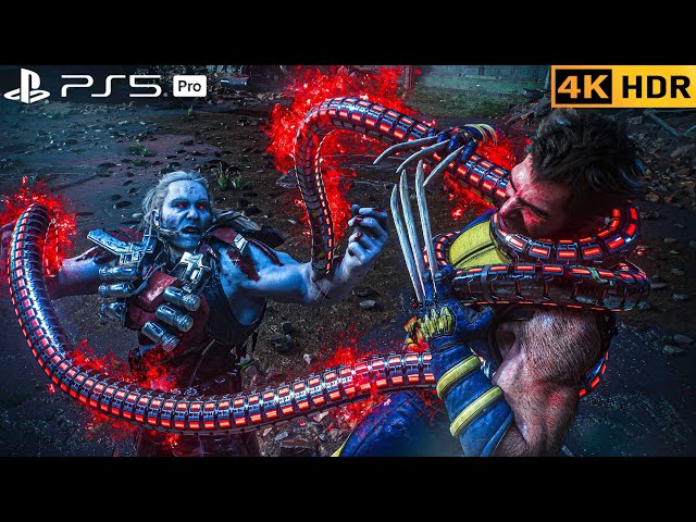 Wolverine vs Omega Red FULL BOSS FIGHT | PS5 Pro Gameplay