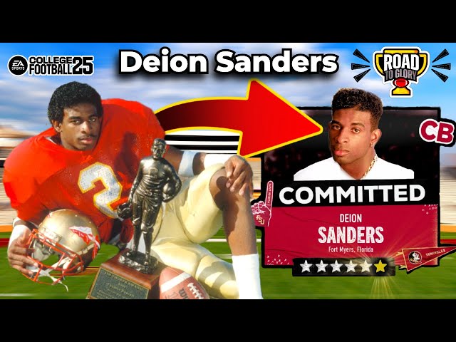 I Recreated DEION SANDERS' Career in College Football 25! (Road to Glory)