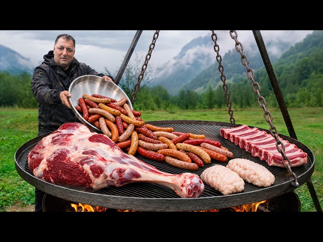 Making Homemade Sausages In The Mountains!