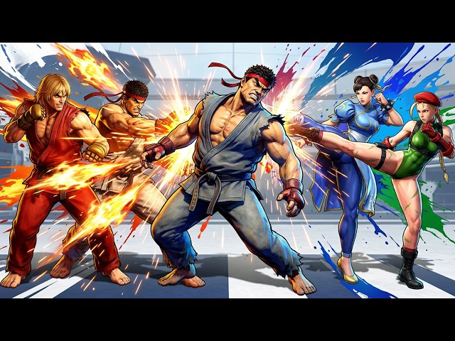 Street Fighter 6 All Super Moves & Critical Arts on Ryu - Gray & Blue