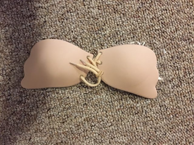 Glamaker Push Up Strapless Bra with Drawstring Reusable Invisible Silicone Backless Bras