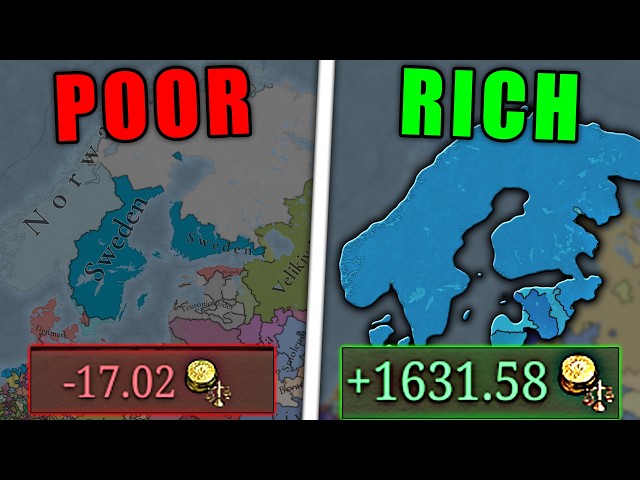 I Turned Sweden's -17 Income Into 1650 in EU5