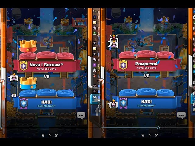 Hadi ( Ruben) vs Bochum and Pompeyo4 | Ladder Push Clash Royale