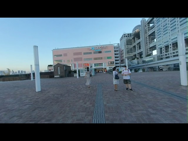 Walking around Odiaba, Tokyo in 3D/VR