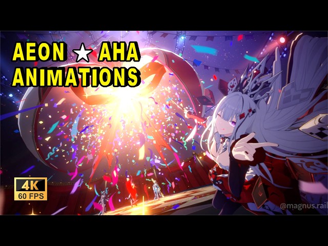 Aeon ★ Aha ALL Animations Showcase [4K 60FPS] - NEW 4.7 Character (HSR)