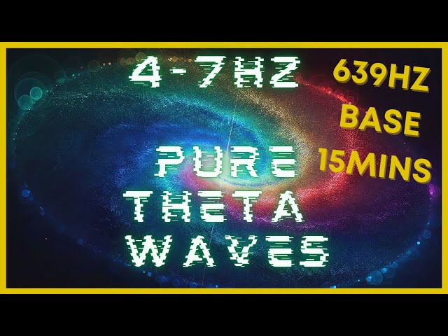 15 mins 4-7hz PURE Theta Waves | 639hz Base | Binaural Beats | CIA Hemi Sync | Astral Projection