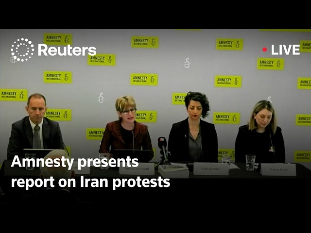 LIVE: Amnesty presents report on Iran protests