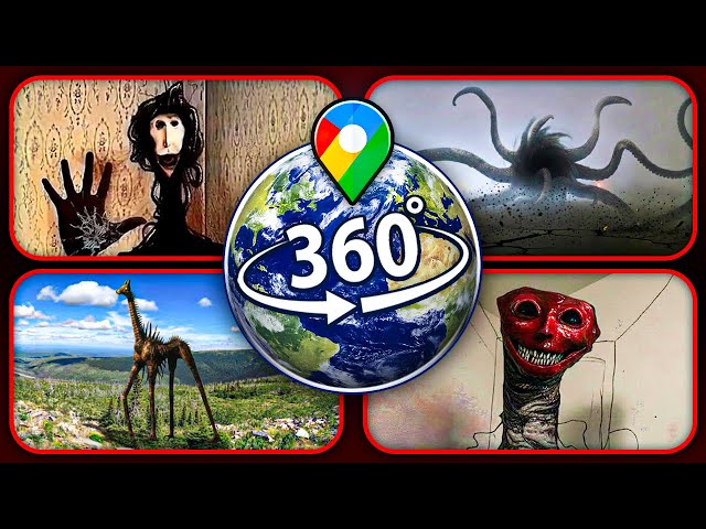 TOP 4: Terrifying Creatures Spotted on Google Earth (VR 360°)