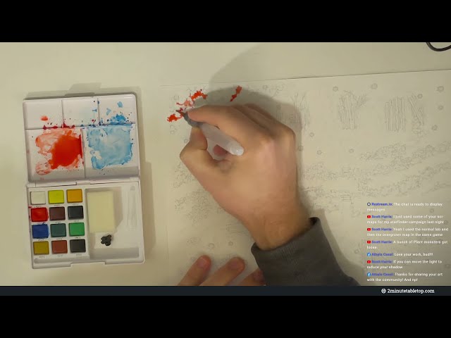 Painting a Fantasy Battle Map (for Dungeons & Dragons)