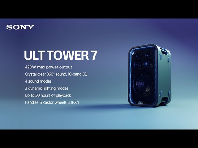 FIRST LOOK | Sony ULT TOWER 7 Wireless Bluetooth Party Speaker