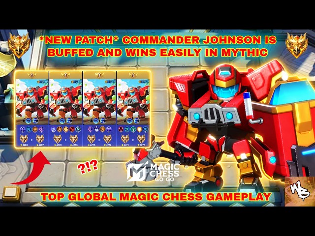 I beat a TOP 10 GLOBAL PLAYER using JOHNSON - BEST MAGIC CHESS SYNERGY COMBO - MAGIC CHESS GO GO
