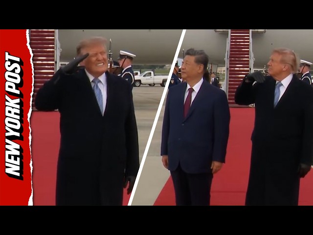 Watch Trump's PRICELESS Reaction During Xi's Welcome Military Jet Flyover