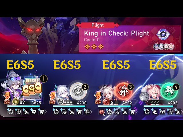 E6S5 SILVER WOLF 999 ELATION TEAM 0 CYCLE Anomaly Arbitration Plight Mode! HONKAI! STAR RAIL