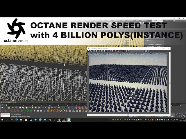 Octane Render speed test with 4 billion polys(instances). 2x2080TI NVlink.