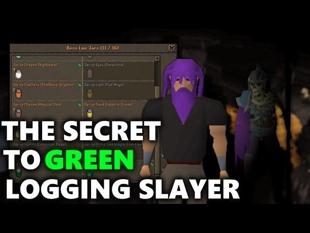THE SECRET TO GREEN LOGGING SLAYER - Ironman Progress [Going For Green #3]