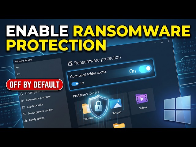 How to Enable Ransomware Protection on Windows (2026) — Controlled Folder Access Guide