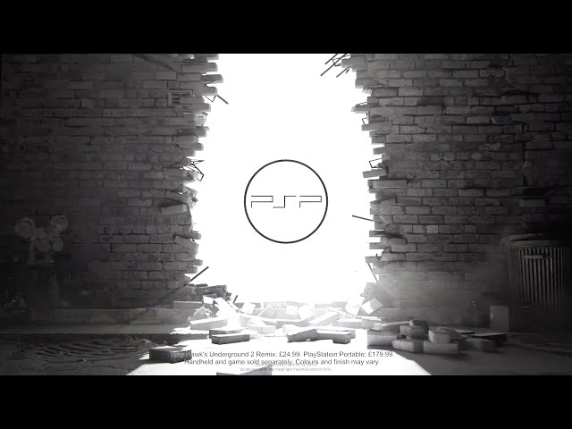 "PSP ad made in my bedroom" except it's an actual ad