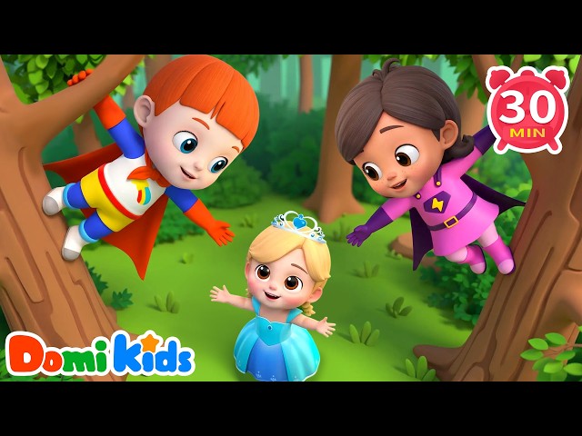 Superhero & The Princess 👸 | Magical Superhero Story | Nursery Rhymes & Kids Songs | Domi Kids