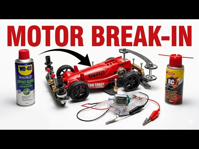 Tamiya Mini 4WD - Simple Motor Break-in Method (NO BOOTCAMP!)